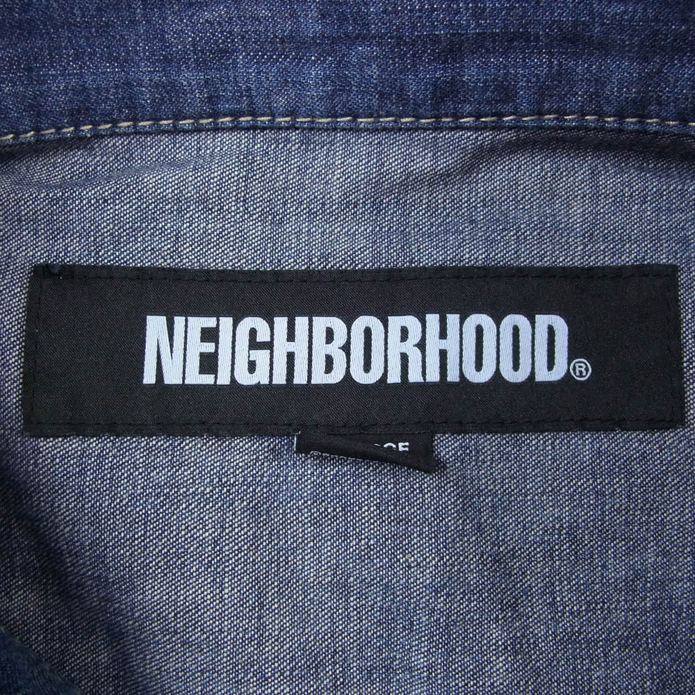 NEIGHBORHOOD ネイバーフッド 24SS 241SPNH-JKM04 WASHED LIGHTWEIGHT DENIM JACKET ペンキ加工 ウォッシュド ライトウェア デニム ジャケット インディゴブルー系 XL【中古】