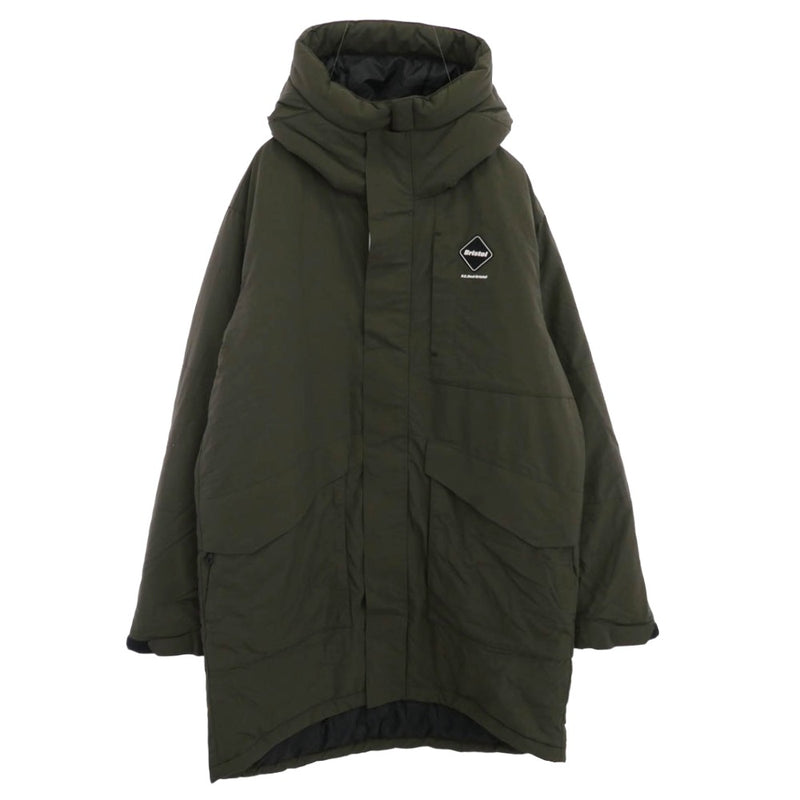 F.C.R.B. エフシーアールビー 24AW FCRB-242050 F.C.Real Bristol PADDED BENCH COAT パデッド ベンチ 中綿コート カーキ系 L【極上美品】【中古】