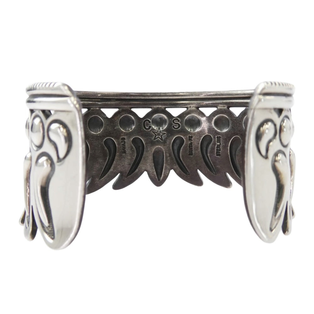 Cody Sanderson コディサンダーソン Navajo ナバホ Repo Feather Inward レポフェザー インワード バングル シルバー系【中古】