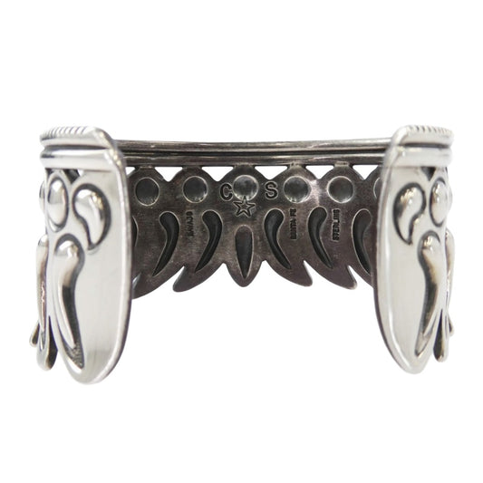 Cody Sanderson コディサンダーソン Navajo ナバホ Repo Feather Inward レポフェザー インワード バングル シルバー系【中古】