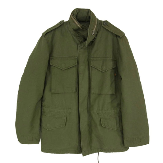 ALPHA アルファ 20515-003 M-65 着脱可 キルティング ライナー付 ミリタリージャケット カーキ系 M【中古】