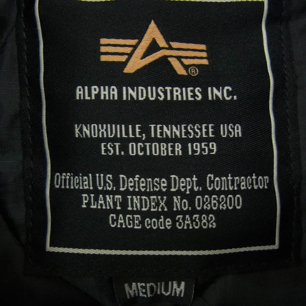 ALPHA アルファ TA1169-001 M-51 着脱可 キルティング ライナー付 モッズコート フィッシュテール ミリタリー ジャケット ブラック系 M【中古】