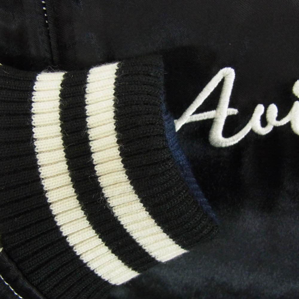 AVIREX アヴィレックス 6152222 MIGHTY EIGHTH REVERSIBLE JACKET リバーシブル スカジャン ジャケット ブラック系 M【中古】