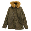 ALPHA アルファ 20094-276 N-3B FLIGHT JACKET フライト ジャケット カーキ系 M【中古】