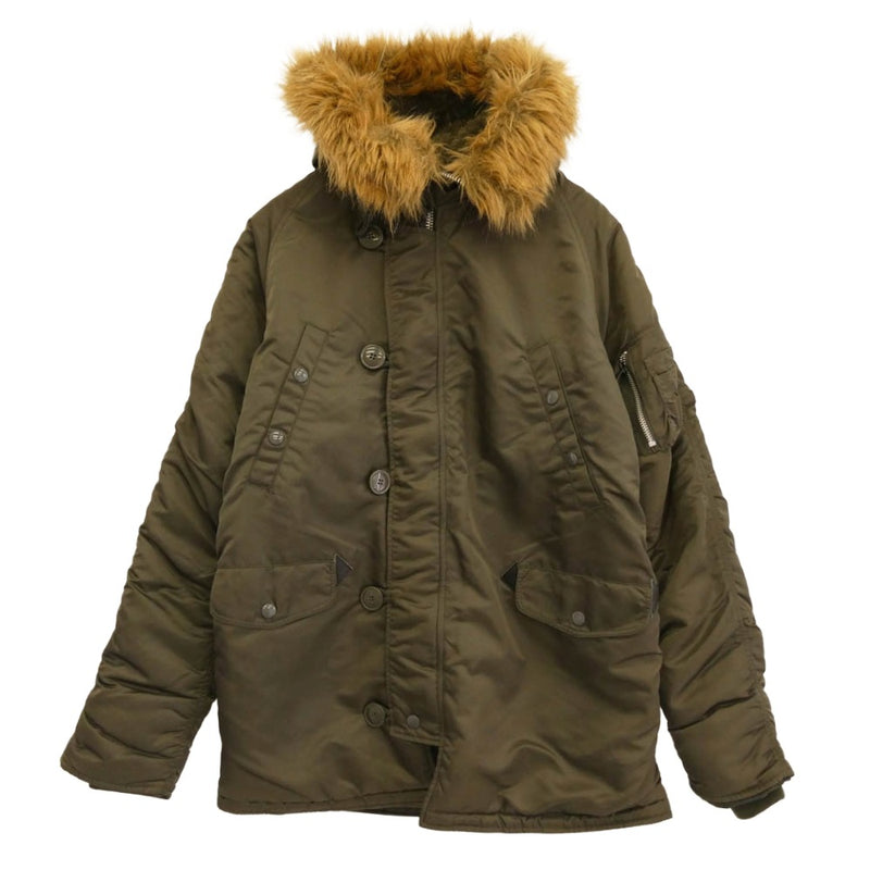 ALPHA アルファ 20094-276 N-3B FLIGHT JACKET フライト ジャケット カーキ系 M【中古】