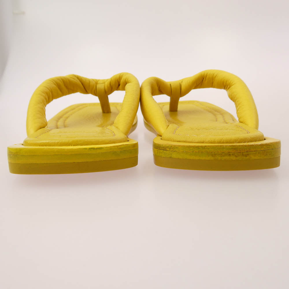 メゾン エウレカ 312 SETTA TONG SANDAL レディース 雪駄 トング サンダル イエロー系 35【極上美品】【中古】