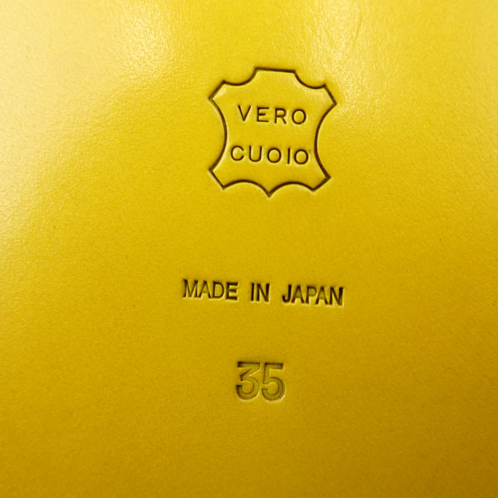 メゾン エウレカ 312 SETTA TONG SANDAL レディース 雪駄 トング サンダル イエロー系 35【極上美品】【中古】