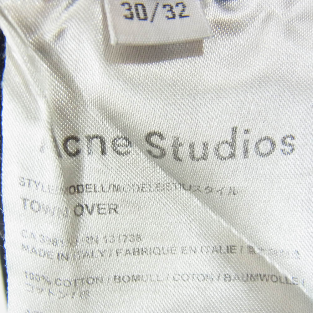 ACNE STUDIOS アクネストゥディオズ TOWN OVER タウンオーバー スリムフィット デニムパンツ ジーンズ ブラック系 30【中古】