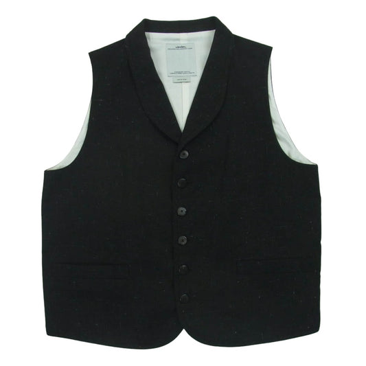 VISVIM ビズビム 16SS 0116105013025 GRANGER VEST VINTAGE NEP グレンジャー ベスト ヴィンテージ ネップ ブラック系 3【中古】