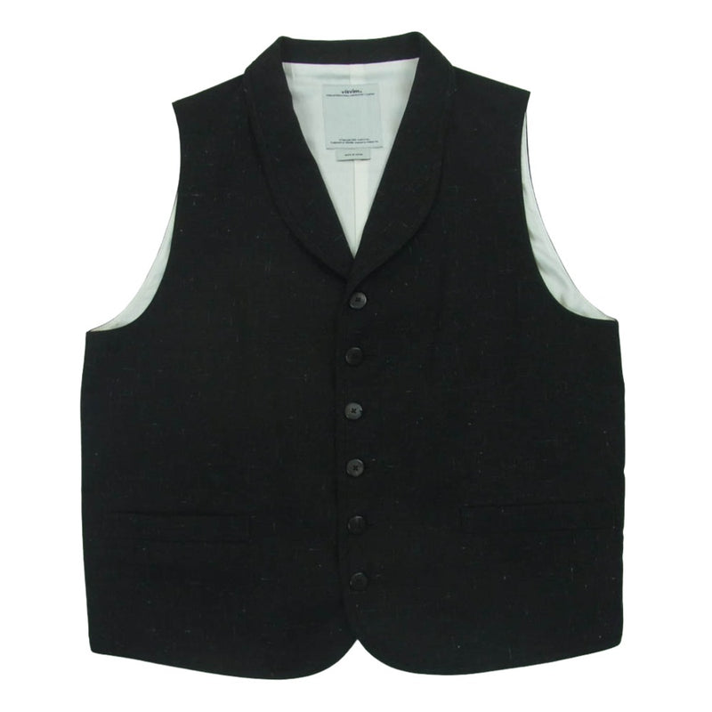 VISVIM ビズビム 16SS 0116105013025 GRANGER VEST VINTAGE NEP グレンジャー ベスト ヴィンテージ ネップ ブラック系 3【中古】