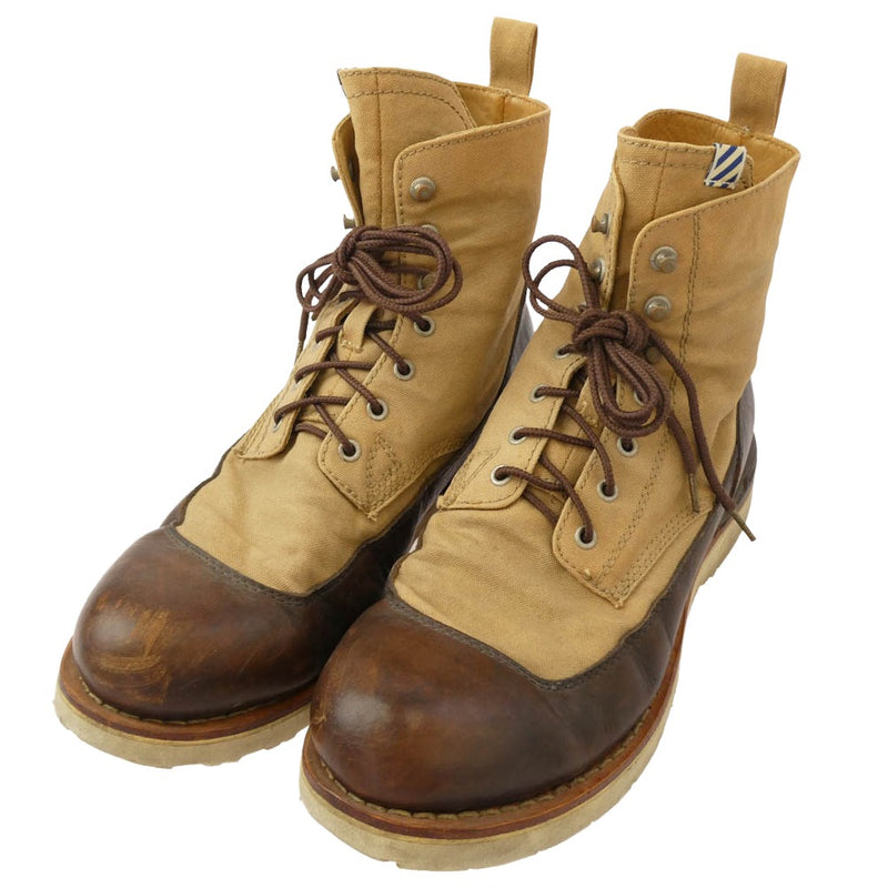 VISVIM ビズビム veritus folk ベリタス ブーツ ベージュ系 ブラウン系 US10【中古】