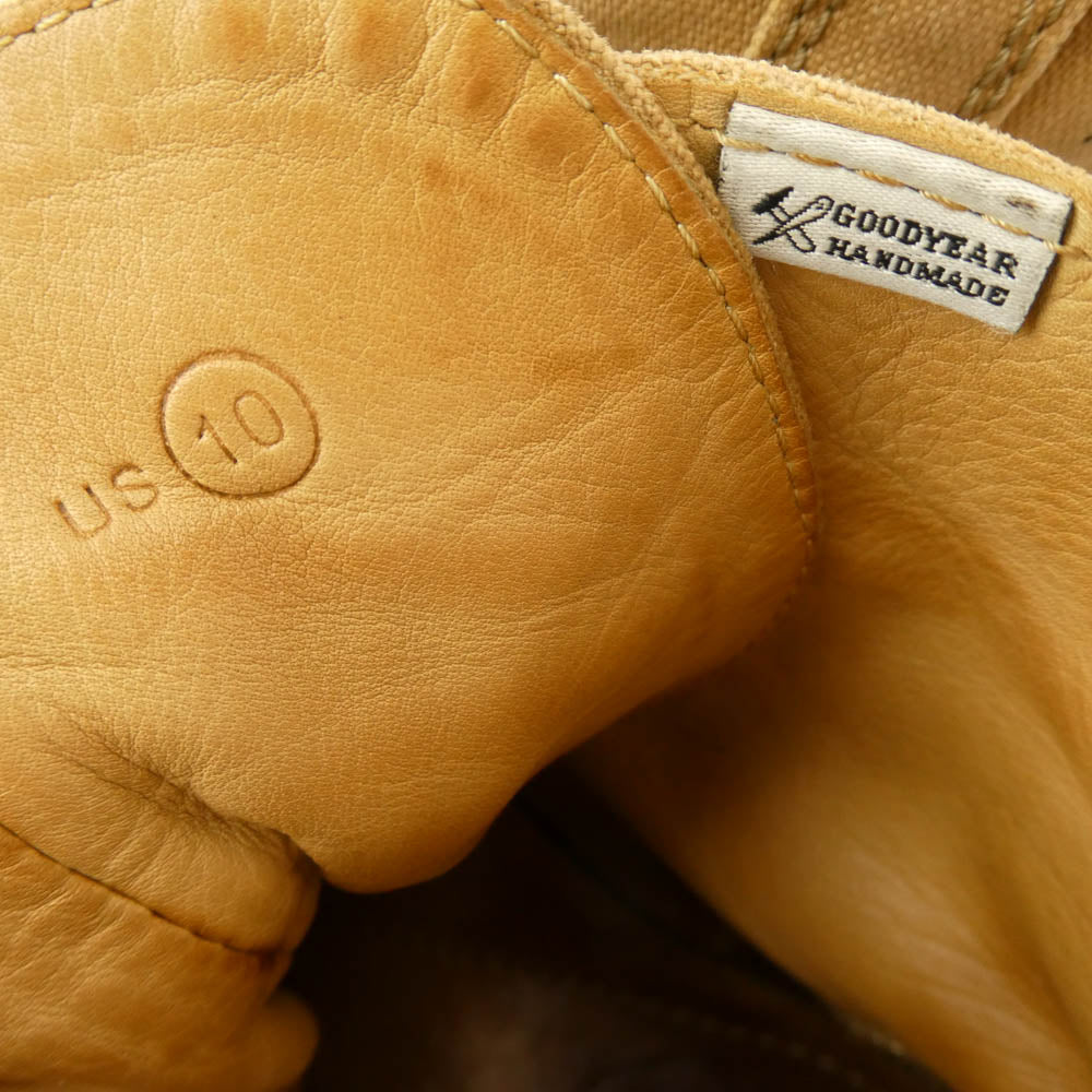 VISVIM ビズビム veritus folk ベリタス ブーツ ベージュ系 ブラウン系 US10【中古】