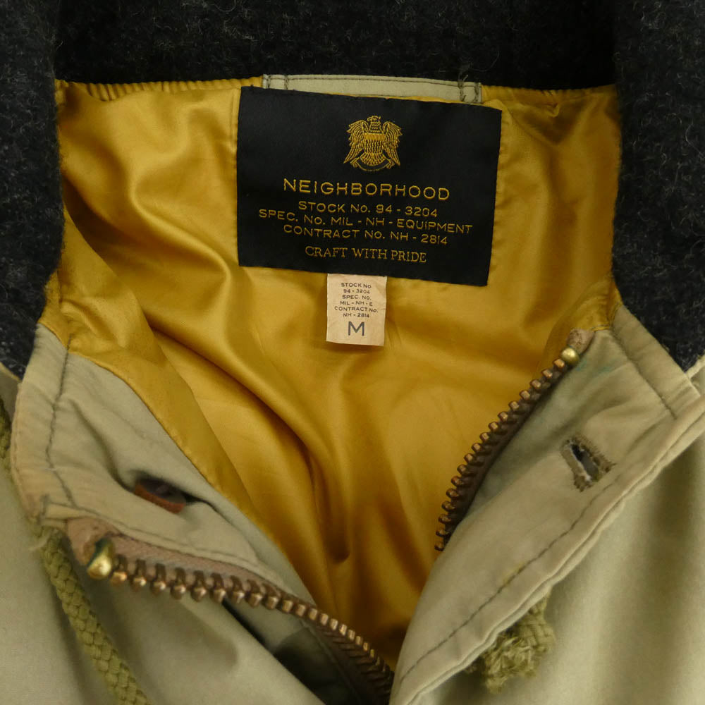 NEIGHBORHOOD ネイバーフッド 15AW 152TSNH-JKM02 MIL DOWN/C-JKT ダウン ジャケット カーキ系 M【中古】
