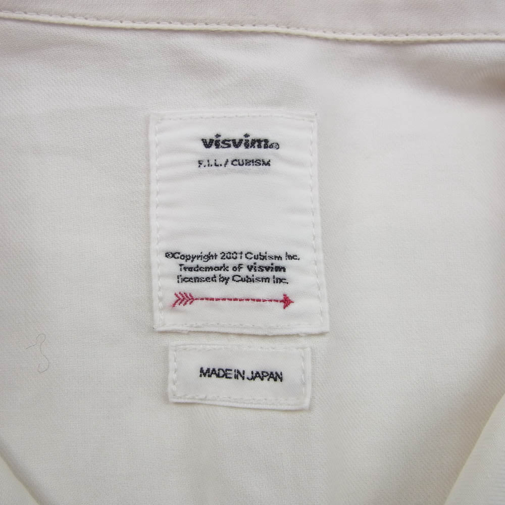 VISVIM ビズビム 19SS 0119105011017 CORNET SHIRT S/S コルネット オープンカラー ショートスリーブ 半袖 シャツ ホワイト系 2【中古】
