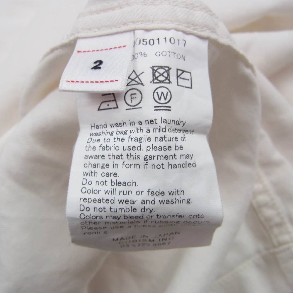 VISVIM ビズビム 19SS 0119105011017 CORNET SHIRT S/S コルネット オープンカラー ショートスリーブ 半袖 シャツ ホワイト系 2【中古】