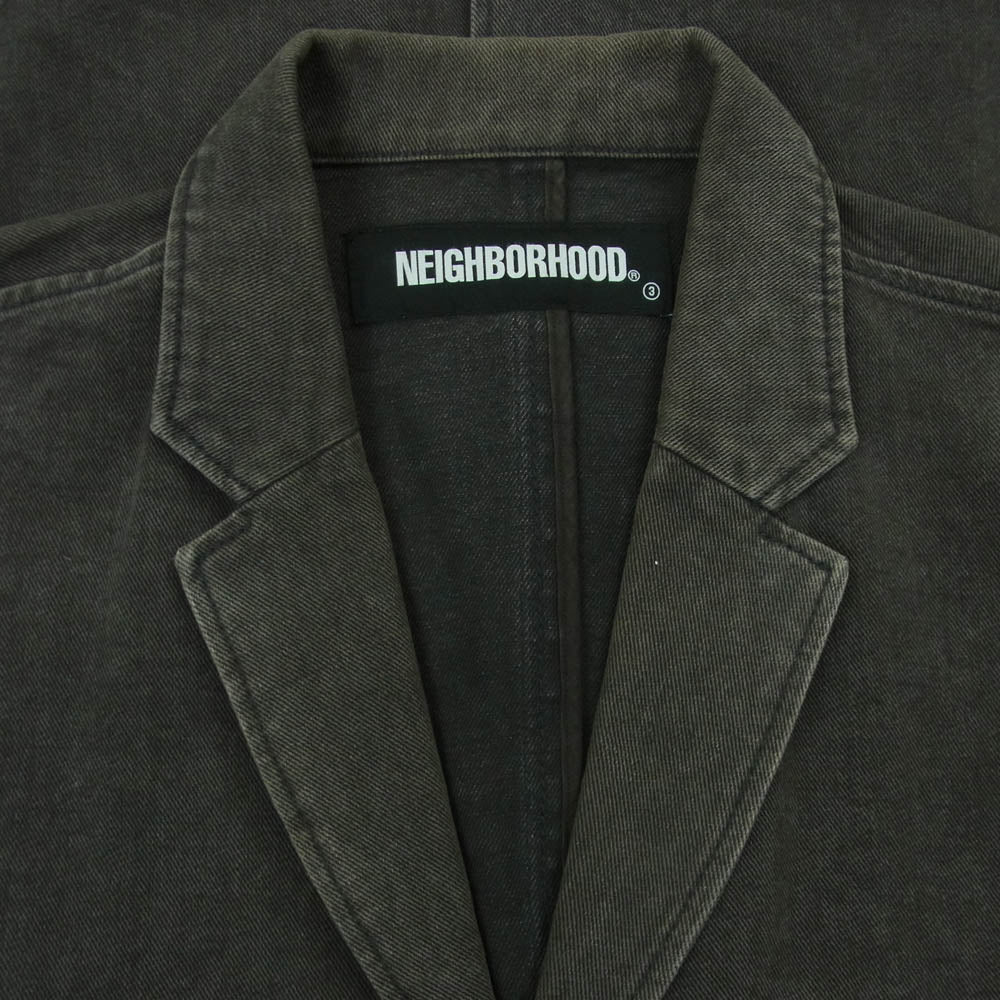 NEIGHBORHOOD ネイバーフッド 20AW 202SPNH-JKM01 SERVICE C-JKT 3B テーラード ジャケット 日本製 グレー系 M【中古】