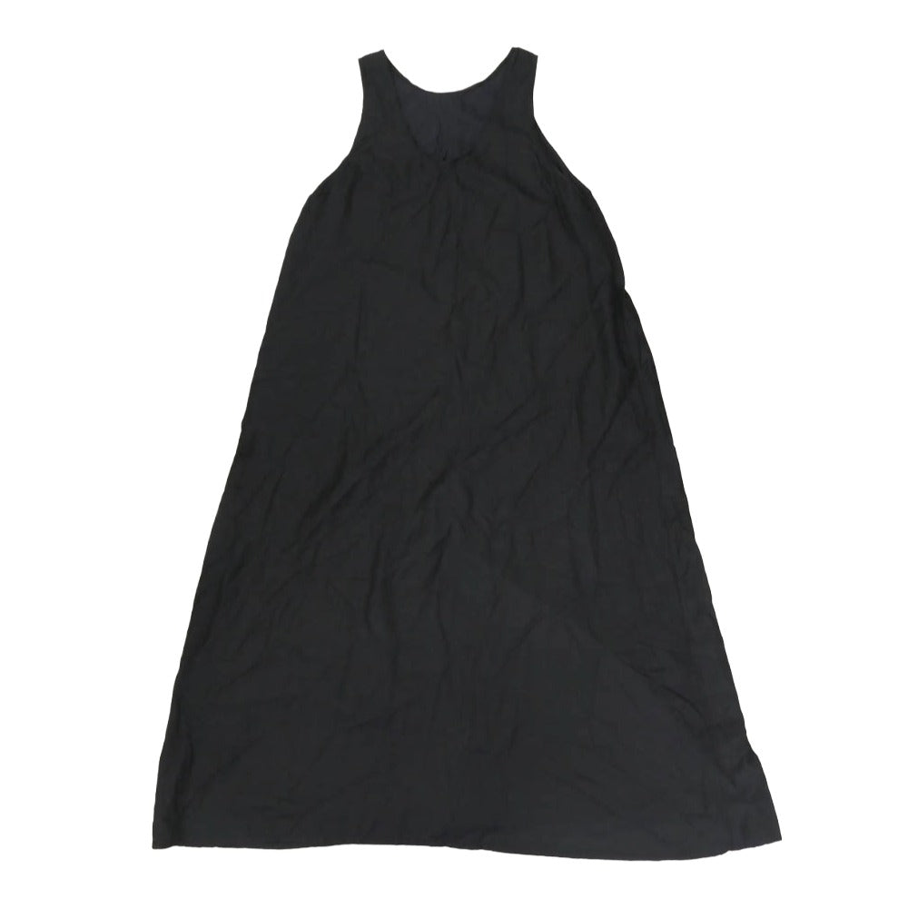 COMOLI コモリ 22SS V01-02024 ウール シルク ノースリーブ ワンピース ネイビー系【中古】