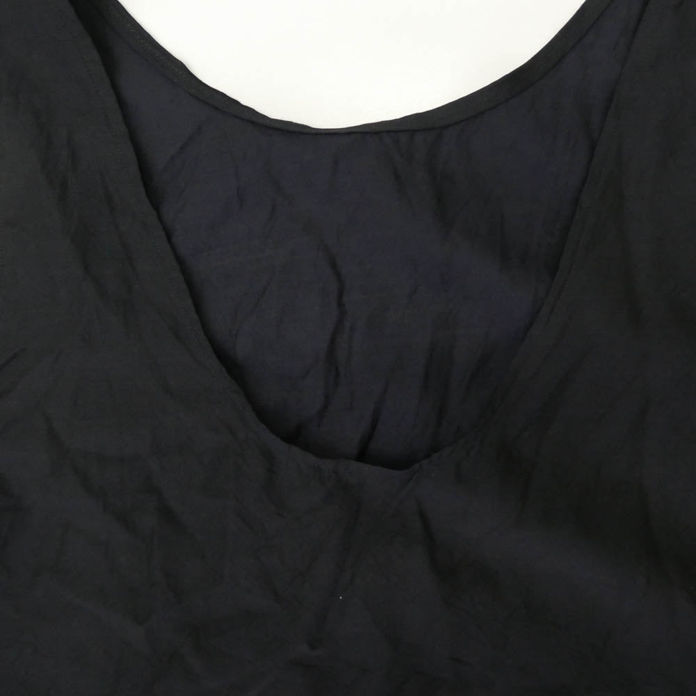 COMOLI コモリ 22SS V01-02024 ウール シルク ノースリーブ ワンピース ネイビー系【中古】