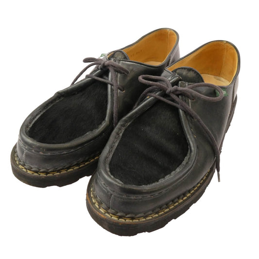 Paraboot パラブーツ 8731 MICHAEL ミカエル ファー チロリアン シューズ ブラック系 41【中古】