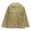 VISVIM ビズビム 22SS 0122105011011 CARDWELL SHIRT L/S DMGD ダメージ加工 カードウェル 長袖 シャツ ジャケット ライトグリーン系 3【中古】