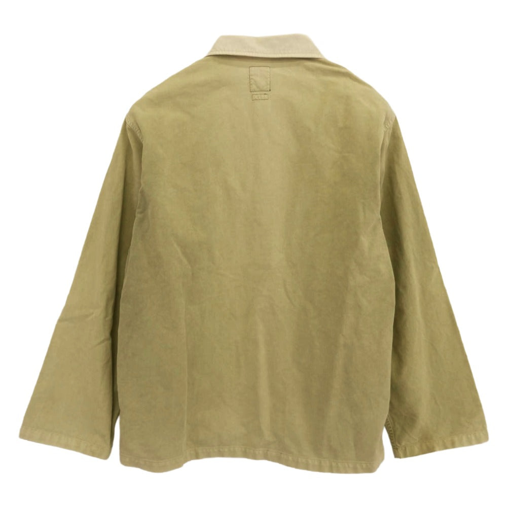 VISVIM ビズビム 22SS 0122105011011 CARDWELL SHIRT L/S DMGD ダメージ加工 カードウェル 長袖 シャツ ジャケット ライトグリーン系 3【中古】