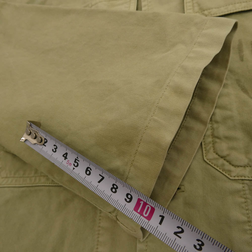 VISVIM ビズビム 22SS 0122105011011 CARDWELL SHIRT L/S DMGD ダメージ加工 カードウェル 長袖 シャツ ジャケット ライトグリーン系 3【中古】