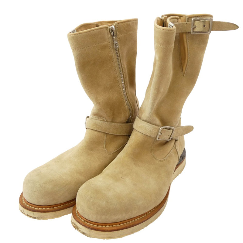 VISVIM ビズビム T.W.O. BOOTS-FOLK エンジニア ブーツ ベージュ系 US10【中古】