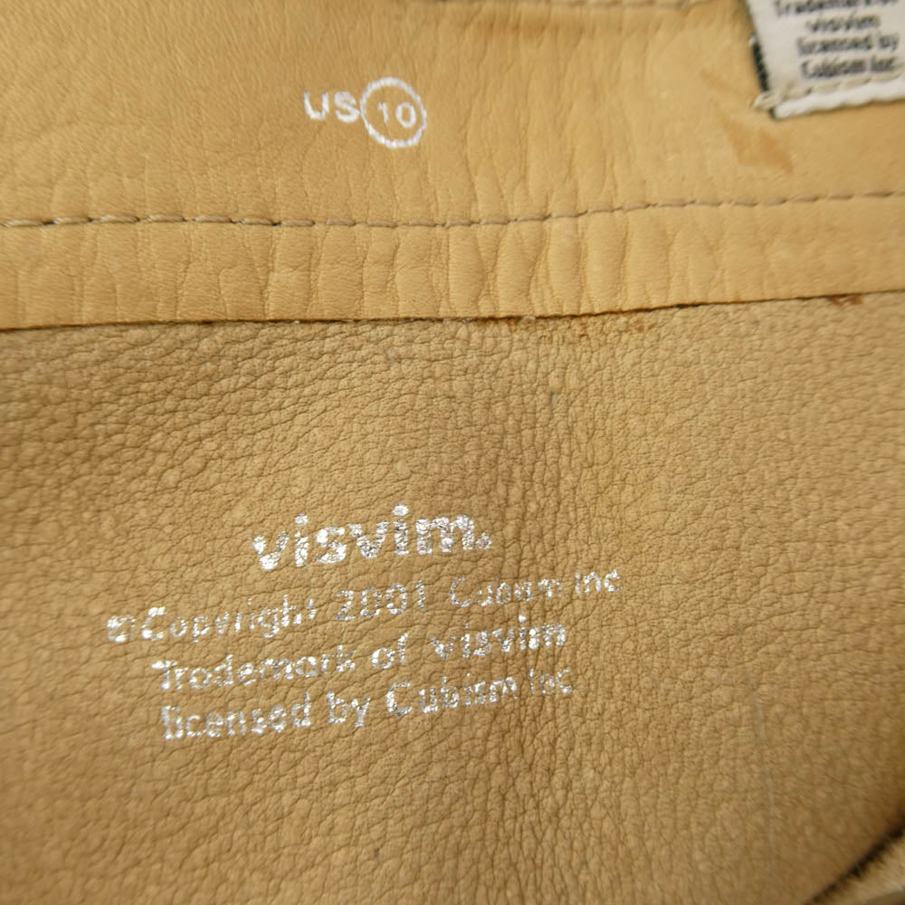 VISVIM ビズビム T.W.O. BOOTS-FOLK エンジニア ブーツ ベージュ系 US10【中古】