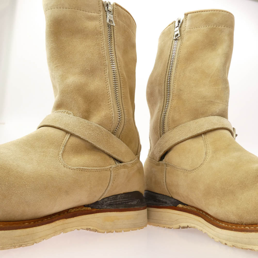 VISVIM ビズビム T.W.O. BOOTS-FOLK エンジニア ブーツ ベージュ系 US10【中古】