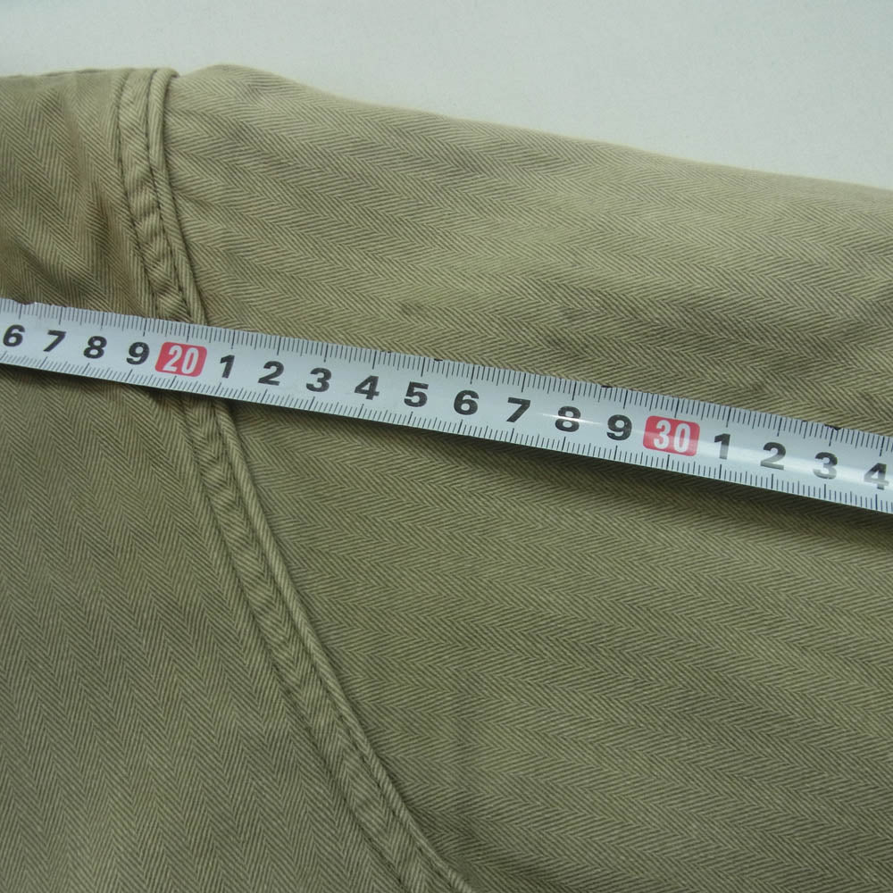 VISVIM ビズビム 15SS 0115105013018 TOWNSEND COAT PRIME HERRINGBONE タウンゼント プライム ミリタリー フーデッド モッズ コート カーキ系 グレイッシュオリーブ系 1【中古】