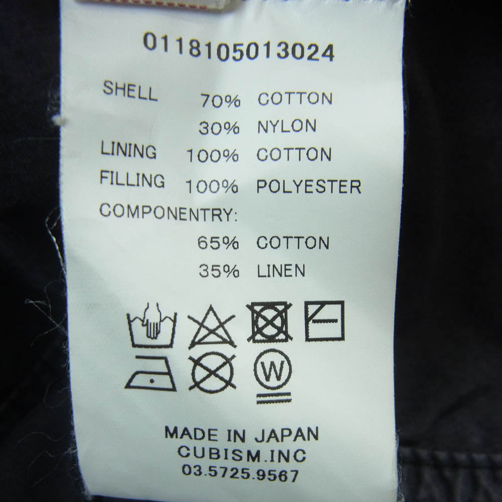 VISVIM ビズビム 18SS 0118105013024 M-65 BICKLE ビックル ミリタリー ジャケット 日本製 ネイビー系 2【中古】