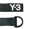 Y-3 Yohji Yamamoto ワイスリー ヨウジヤマモト ロゴ刺繍 ダブルリング ロングベルト ブラック系 L【中古】