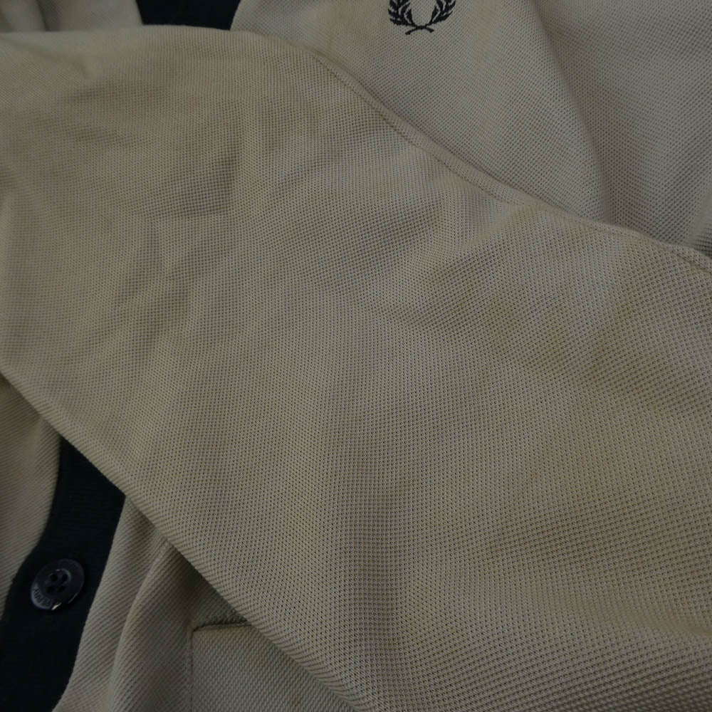 FRED PERRY フレッドペリー F1526 Pique Cardigan 鹿の子 ニットカーディガン グレー系 XS【中古】
