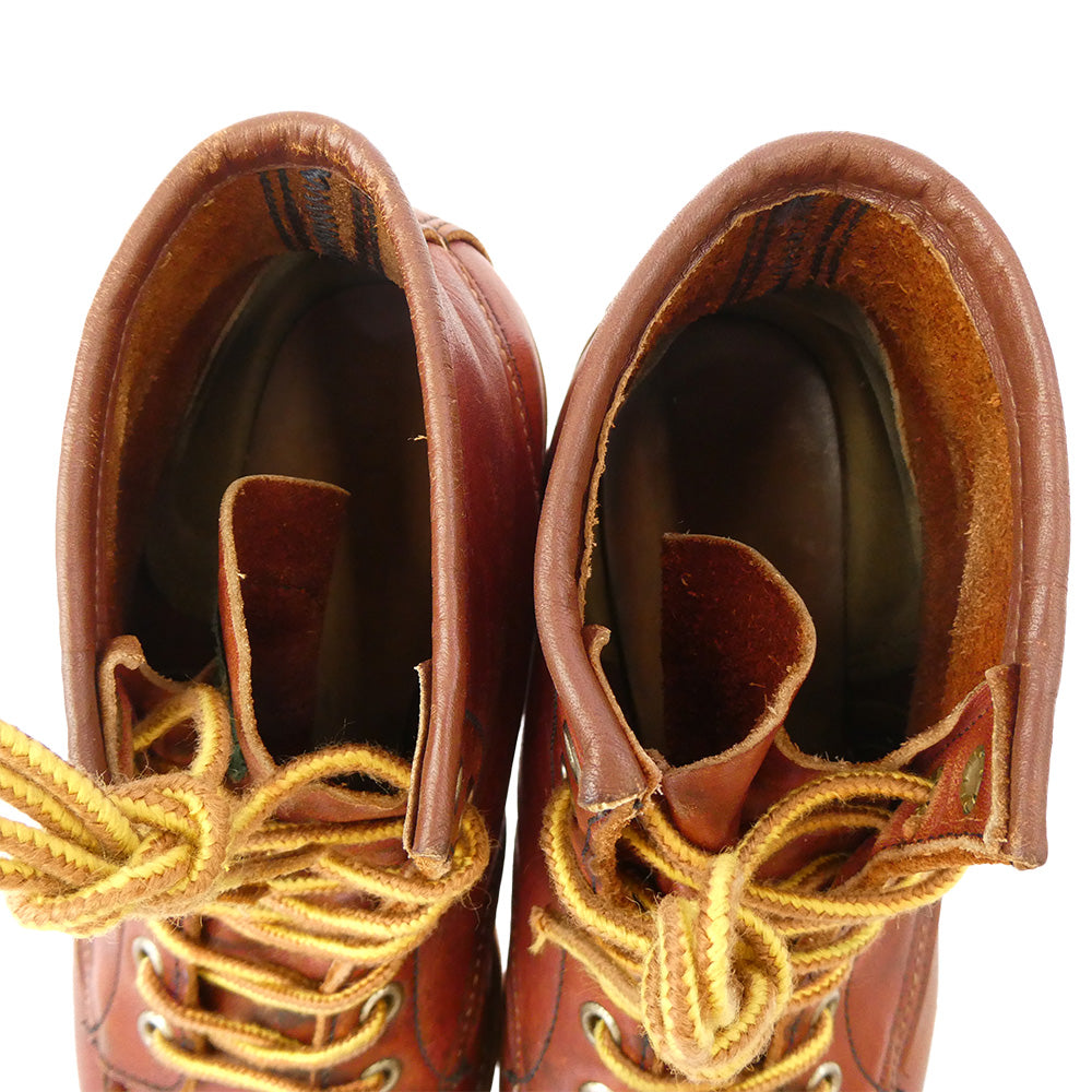 RED WING レッドウィング 875 90s 半円犬タグ IRISH SETTER アイリッシュセッター CLASSIC MOC ブーツ ライトブラウン系 8【中古】