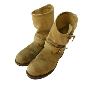 RED WING レッドウィング 8268 ENGINEER BOOTS スエード エンジニアブーツ ベージュ系 9【中古】