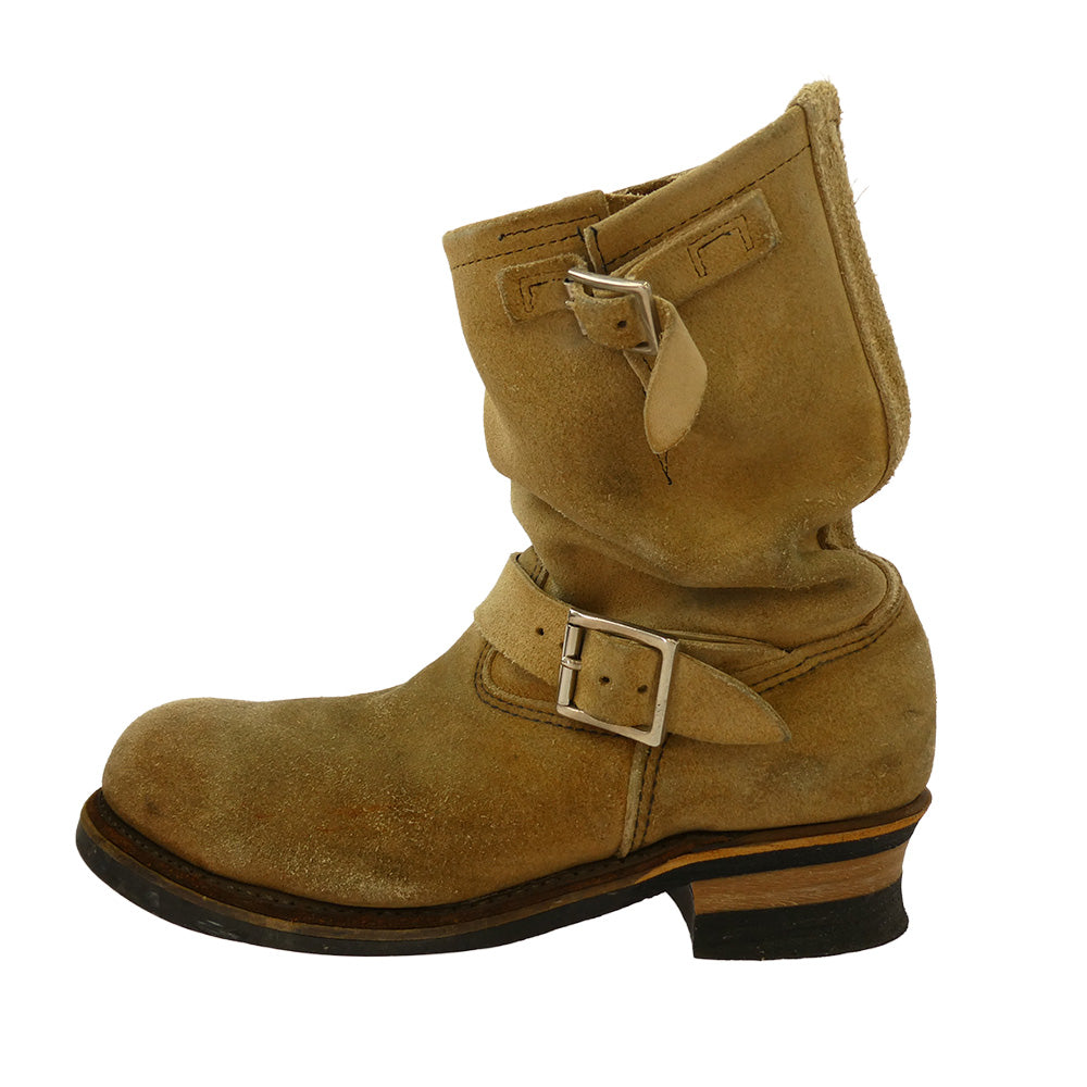 RED WING レッドウィング 8268 ENGINEER BOOTS スエード エンジニアブーツ ベージュ系 9【中古】