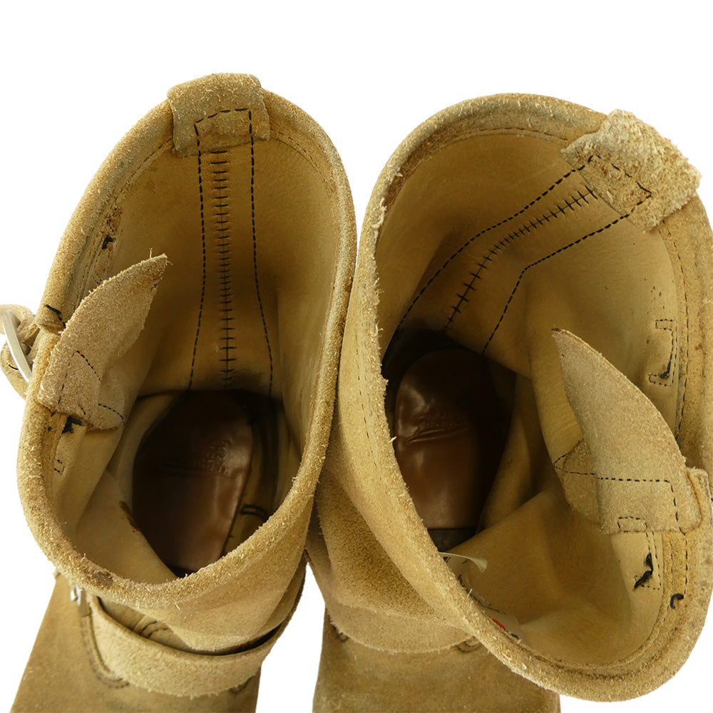 RED WING レッドウィング 8268 ENGINEER BOOTS スエード エンジニアブーツ ベージュ系 9【中古】