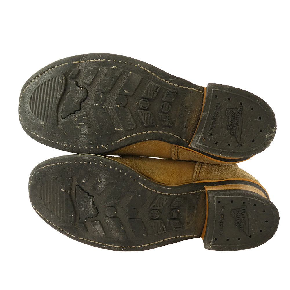 RED WING レッドウィング 8268 ENGINEER BOOTS スエード エンジニアブーツ ベージュ系 9【中古】