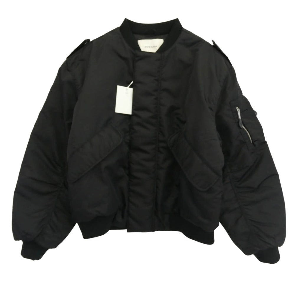 エンタイアスタジオ ES2305 V-22 BOMBER エポレット ボンバー ジャケット ブルゾン ブラック系 M【中古】