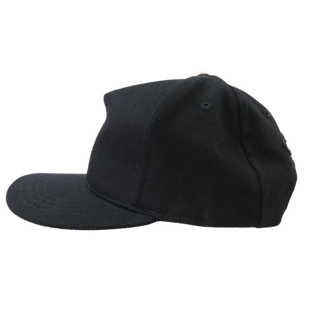 CHROME HEARTS クロムハーツ（原本無） BASEBALL CAP CHクロス刺繍 ベースボール キャップ ブラック系 53-60【美品】【中古】