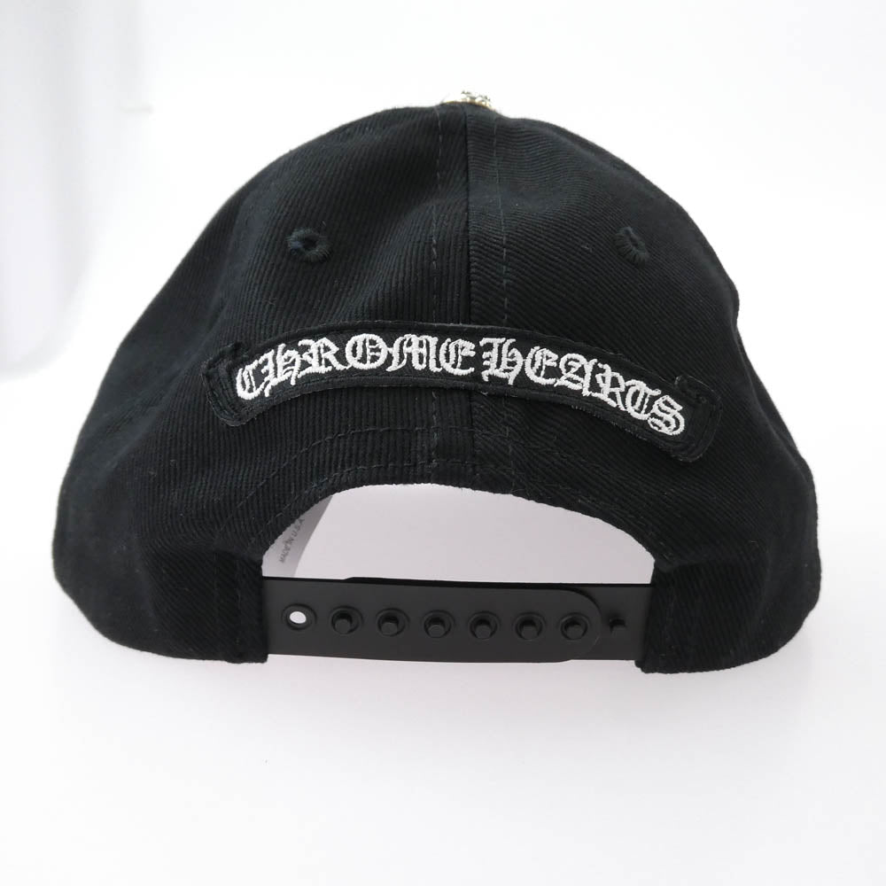 CHROME HEARTS クロムハーツ（原本無） BASEBALL CAP CHクロス刺繍 ベースボール キャップ ブラック系 53-60【美品】【中古】