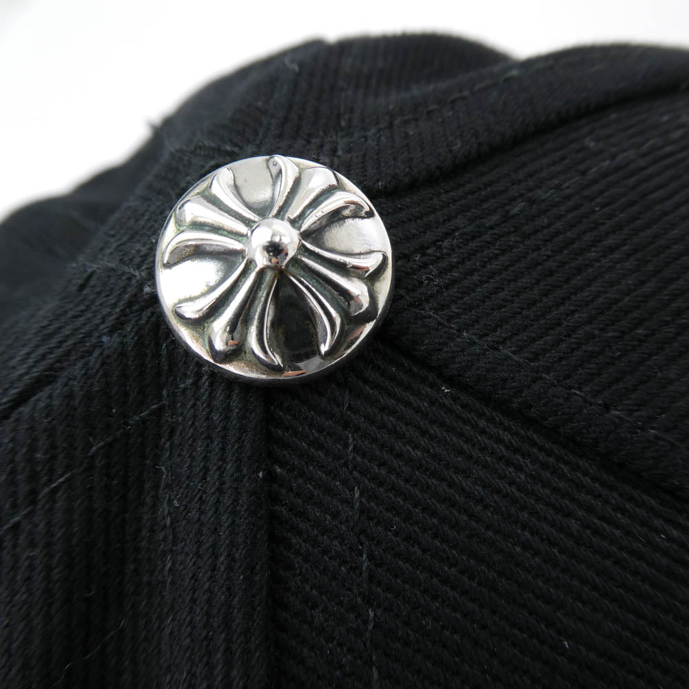 CHROME HEARTS クロムハーツ（原本無） BASEBALL CAP CHクロス刺繍 ベースボール キャップ ブラック系 53-60【美品】【中古】