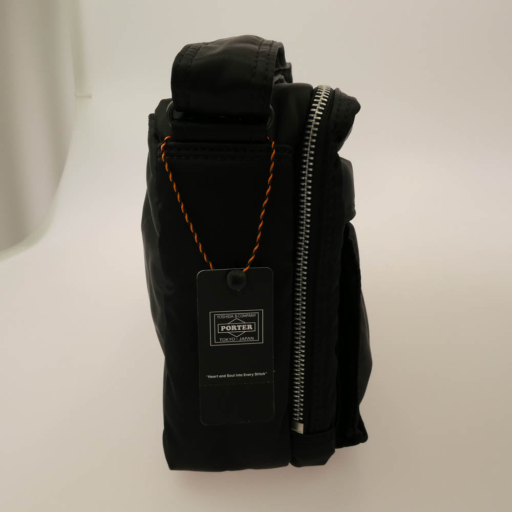 PORTER ポーター 622-08633 TANKER SLING BAG W zip(L) タンカー スリング バッグ ブラック系 オレンジ系【極上美品】【中古】