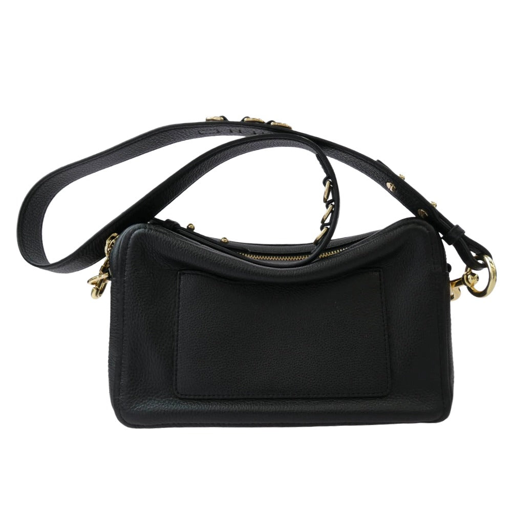 MARC JACOBS マークジェイコブス M0014592 The Softshot 27 ソフトショット27 レザー ショルダーバッグ ブラック系【中古】