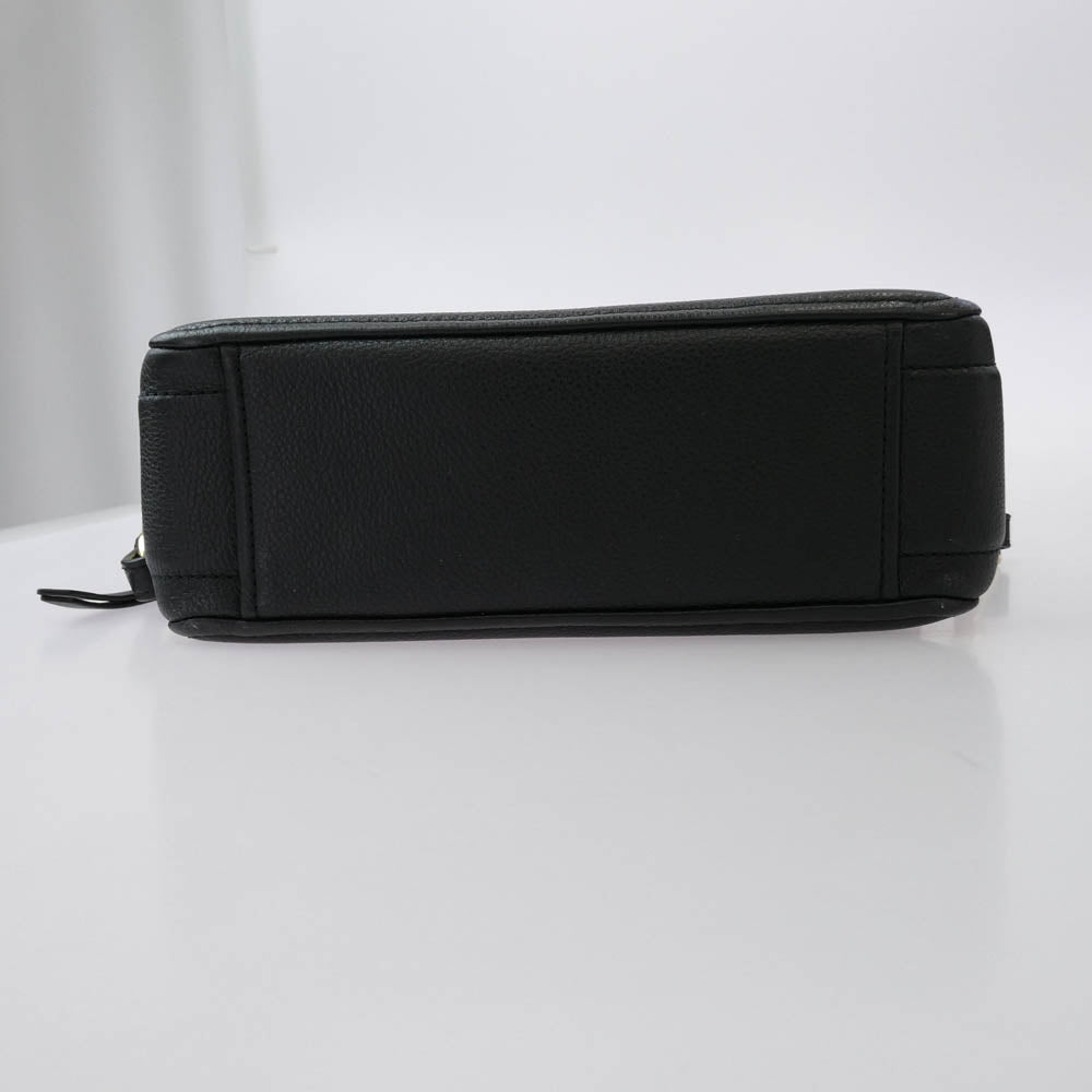 MARC JACOBS マークジェイコブス M0014592 The Softshot 27 ソフトショット27 レザー ショルダーバッグ ブラック系【中古】