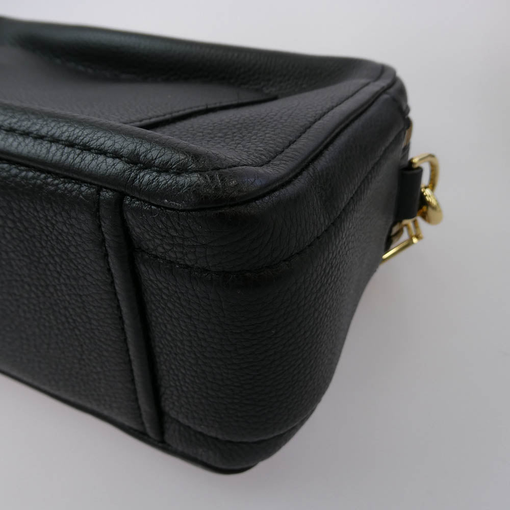 MARC JACOBS マークジェイコブス M0014592 The Softshot 27 ソフトショット27 レザー ショルダーバッグ ブラック系【中古】