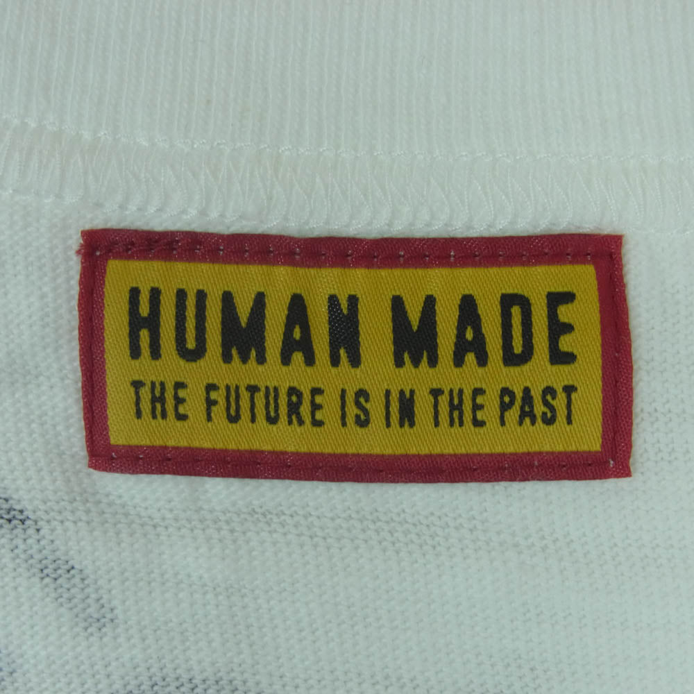 HUMAN MADE ヒューマンメイド HM30TE017 GRAPHIC T-SHIRT グラフィック 半袖 Tシャツ スラブ 生地 ホワイト系 2XL【新古品】【未使用】【中古】