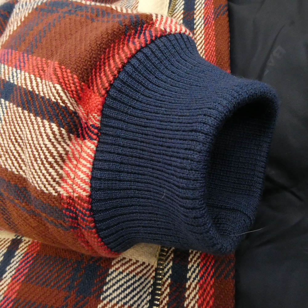 A BATHING APE アベイシングエイプ 001DNJ801008M ラブジェネチェック CHECK DOWN JACKET 総柄 ジップアップ ダウン ジャケット マルチカラー系 XL【中古】