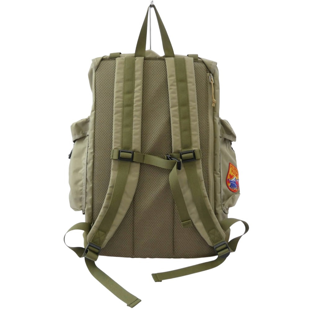 HUMAN MADE ヒューマンメイド HM30GD015 BACKPACK 26L ナイロンオックス生地 刺繍ワッペン バックパック OLIVEDRAB オリーブダーブ モスグリーン系【極上美品】【中古】