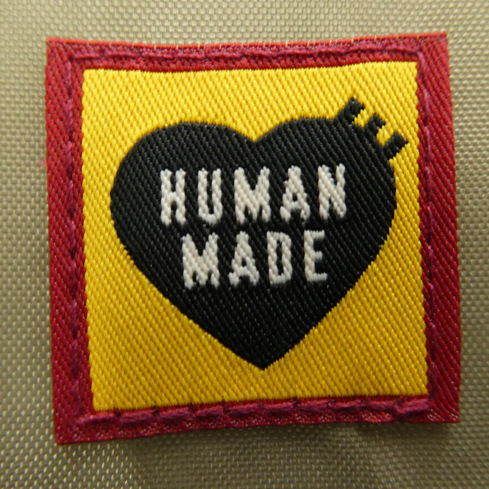 HUMAN MADE ヒューマンメイド HM30GD015 BACKPACK 26L ナイロンオックス生地 刺繍ワッペン バックパック OLIVEDRAB オリーブダーブ モスグリーン系【極上美品】【中古】